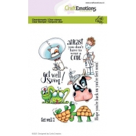 CraftEmotions clearstamps A6 - Get well 2
