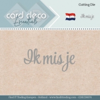 Card Deco - Cutting Die - Ik mis je 