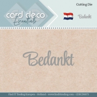 Card Deco - Cutting Die - Bedankt