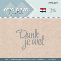 Card Deco - Cutting Die - Dank je wel