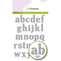 CraftEmotions Die - alfabet kleine letters