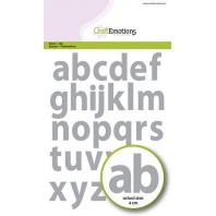 CraftEmotions Die - alfabet kleine letters basic 