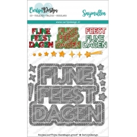 CarlijnDesign Snijmallen Fijne Feestdagen Groot