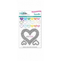 CarlijnDesign Snijmallen Outline Hartjes
