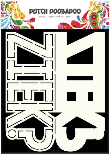 Dutch Doobadoo Dutch Card Art tekst Ziek? A5