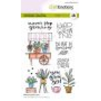 CraftEmotions clearstamps A6 - Planten Handkar