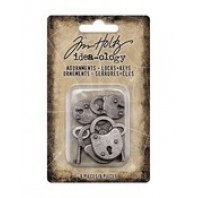 Idea -ology Tim Holtz Halloween Adornments Locks & keys