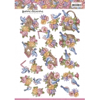 Yvonne Creations - Birdhouse with Birds