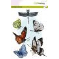 CraftEmotions clearstamps A5 - Vlinders