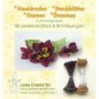 Le Crea - Meeldraden 2mm Â±80 pearl black & 80 antiek goud