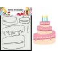 Dutch Doobadoo Card Art Built up cake