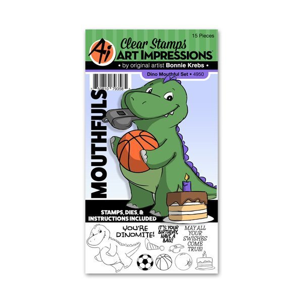 Art Impressions - Dino Mouthful Set 4950