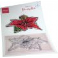 Marianne Design Clear Stamp  & Dies set Tiny's Flowers - Kerstroos