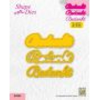 Nellie‘s Choice Shape Die - Dutch text - Bedankt