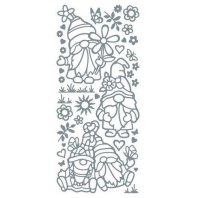 JEJE Peel - off stickers Gnome - Zilver