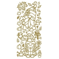 JEJE Peel - off stickers Gnome - Goud