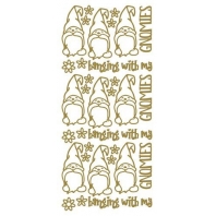 JEJE Peel - off stickers Gnome Friends - Goud