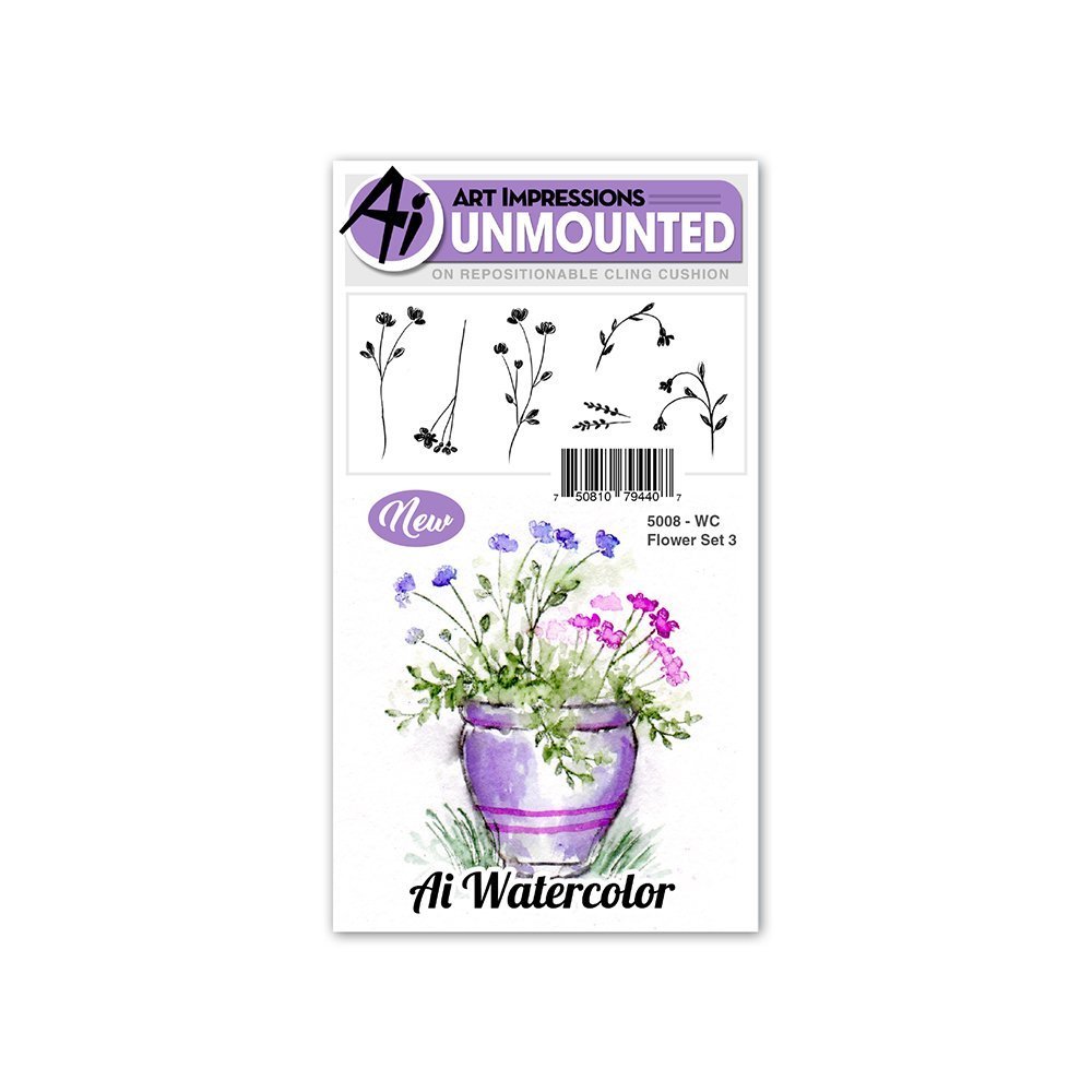 Art Impressions WC Flower Set 3 5008