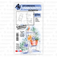 Art Impressions - 5568 - Rocker & Plant Stand Set