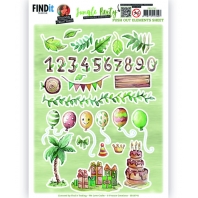 Yvonne Creations - Jungle Party - 3D Push Out  - Small Elements 1