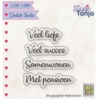 Nellie's Choice - Studio Tanja - Clear Stamp - Veel Liefs ect.