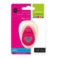Vaessen Creative - Figuurpons Hart 2 13x16mm