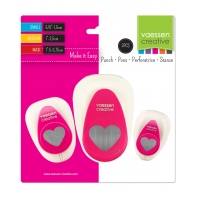Vaessen Creative - Figuurpons set Hartjes 15-25-37,5cm
