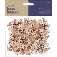 Papermania Bare Basics Thick Wooden Letters