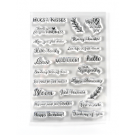 Elisabeth Craft Designs - Clears Stamp With Love Sentiments