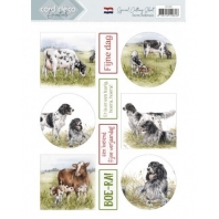 Card Deco - Knipvel - Farm Animals