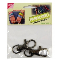 JoyCrafts Metalen Sluitingen musketon klein - 2 stuks