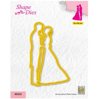 NellienSnellen Shape Dies Bridal Couple