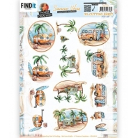 Yvonne Creations - Summer Vibes - 3D Knipvel Camping