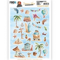 Yvonne Creations - Summer Vibes - 3D Knipvel elements sheet