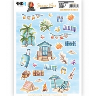Yvonne Creations - Summer Vibes - 3D Knipvel Elements sheet