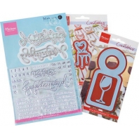 Marianne Design Product. Assorti. - Gefeliciteerd