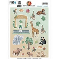 Yvonne Creations - 3D knipvel -  Zoo Elements A