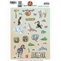 Yvonne Creations - 3D knipvel -  Zoo Elements B