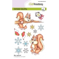 CraftEmotions - clearstamps A6 Sky squirrel