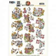 Yvonne Creations 3 D knipvel Happy Cow