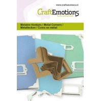 CraftEmotions Metalen hoekjes type 2 oud brons 8 stuks
