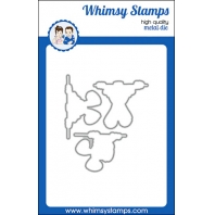 Whimsy  Stamps - Fluff Butt outline Dies