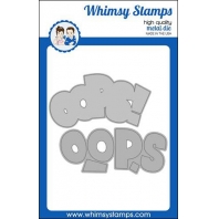 Whimsy Stamps - Oops Word and Shadow Die set