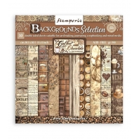 Stamperia - Coffee and Chocolate 20,3x20,3cm paperpack backgrounds