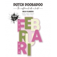 Dutch Doobadoo Card Art planner Stencil Februari A5