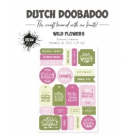Dutch Doobadoo Stansvel Wild Flowers teksten A4