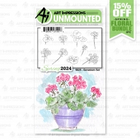 Art Impressions - Geranium Set - 5825