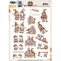 Yvonne Creations - Gnomes Blanket 3D knipvel