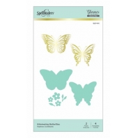 Spellbinders Glimmering Butterflies Hot Foil Plate