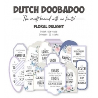 Dutch Doobadoo Floral Delight Dutch die-cuts 25stuks labels